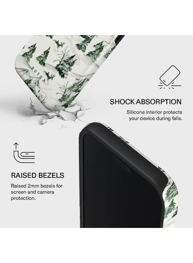 Burga iPhone 17 Pro Max Pine Lodge Premium Case Compatible with Hybrid Dual-Layer Hard Shell + Silicone Protection - Scratch-Resistant Shockproof Mobile Cover - Image 4